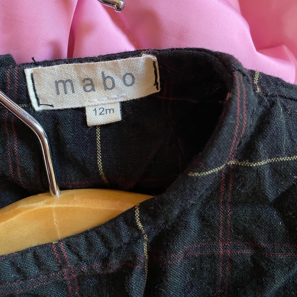 Mabo Kids plaid dress and Hanna Anderson tights - Picture 3 of 7